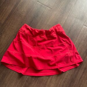 Red Lululemon Skirt